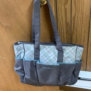 Diaper bag Eddie Bauer gently used comes with diaper change mat